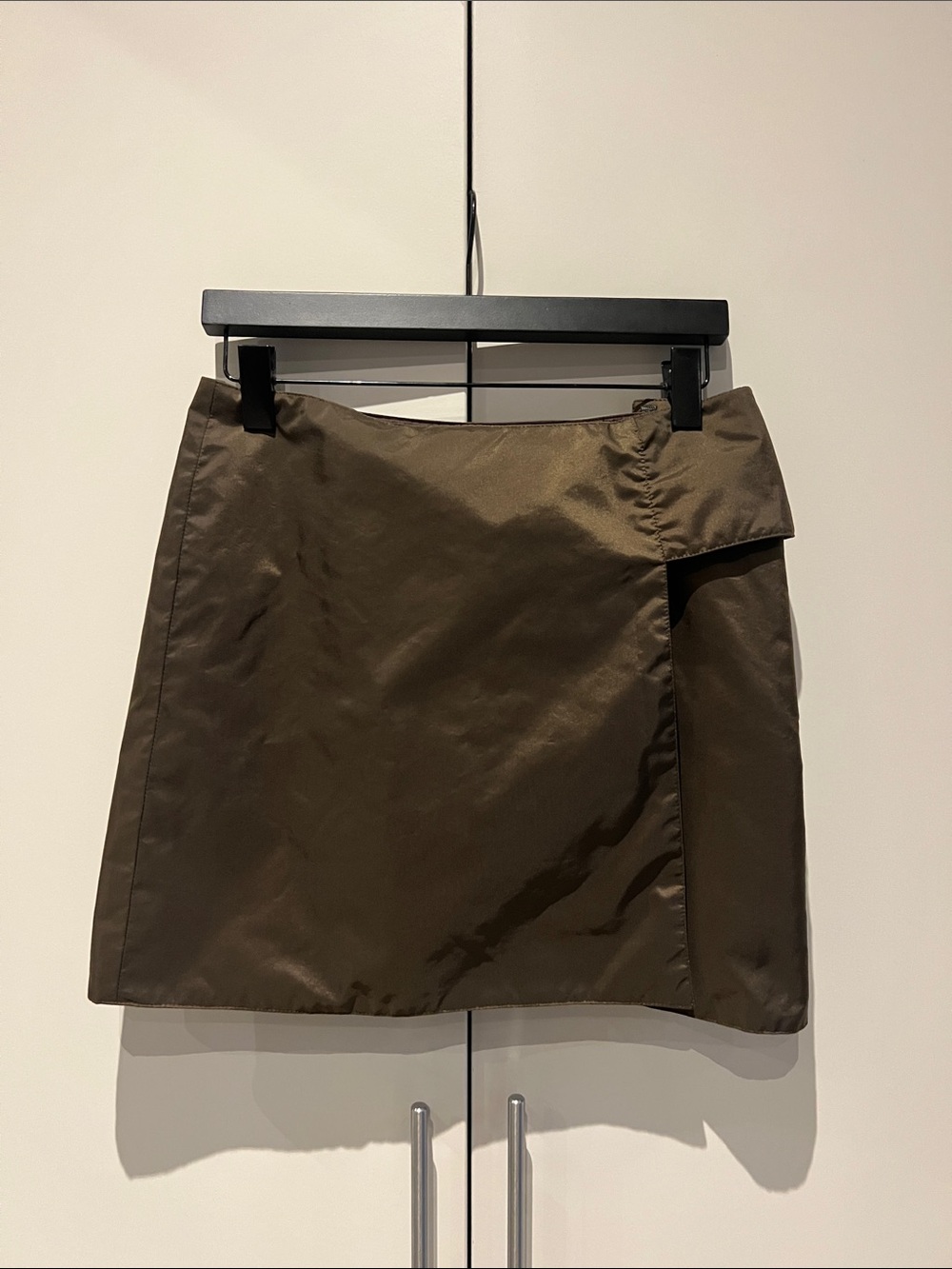 Vintage 1999 Miu Miu Hidden Pocket Nylon Mini skirt